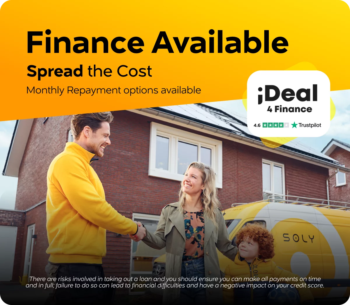 soly ad banner including finance option from partner ideal 4 finance