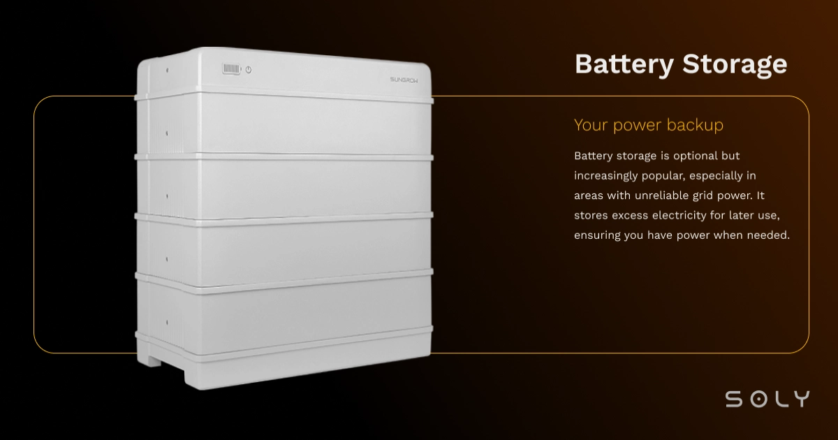 what is a solar battery storage