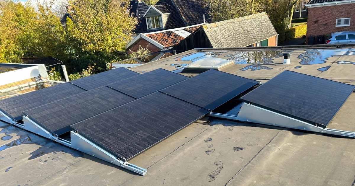 solar panel mounting system installation example